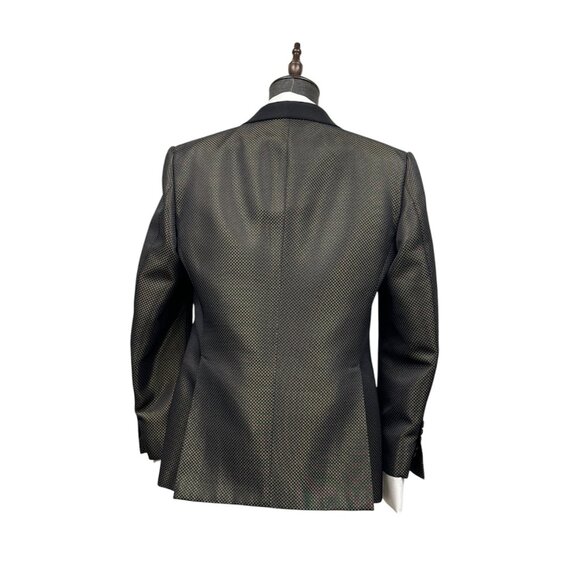 Tom Ford - Two Tone Black and Gold Shimmer Dinner Jacket - Picture 2 of 16